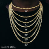 Porment Cuban Link Chain for Men and Women 18k Gold Plated 925 Sterling Silver Chain Hypoallergenic Fade-Resistant，16 18 20 22 24 Inch 4mm Diamond Cut Mens Silver Chain Durable Waterproof Smooth Gift Ready Jewelry