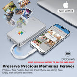 iDiskk 4TB MFi Approved iPhone External Hard Drive for iPhone iPad Android