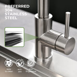 Automatic Kitchen Sink Faucet with Pull Down Sprayer Brushed Nickel Motion Sensor Smart Hands-Free VFAUOSIT