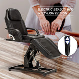 BarberPub Salon SPA Massage Bed Tattoo Chair Facial Adjustable Table Beauty Equipment 0100 (Black)