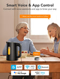 Smart Kettle Temperature Control 1.7L, 1500w WiFi Tea Kettle Electric with LED Indicator Lights GoveeLife