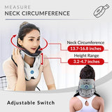 Neck Traction Device by Air Collar - Neck Stretcher - Cervical Traction Device - Neck & Shoulder Pain Relief - Stretcher Collar for Improved Spine Alignment (2nd Gen Electric Pump) - See Size Chart*