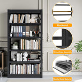 Modern Book Shelf for Living Room, Office, Easy Tool-Free Assembly