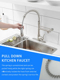 AIMADI Faucet for Kitchen Sink,Commercial Single Handle Single Hole Pull Down Kitchen Faucet with Deck Plate llaves para fregaderos de cocina