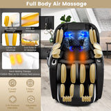 Full Body Massage Chair - Zero Gravity Shiatsu Massage Recliner with SL Track, Voice Control, Heat, Foot Roller, Thai Yoga Stretch Giantex