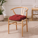Dining Chair Cushions, Tufted Indoor Chair Pads with Ties & Non Slip Backing, Seat Cushions for Kitchen Chairs