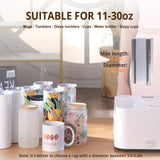 Automatic Heat Press 2 & Auto Tumbler Heat Press Machine Bundle - White Automatic Heat Press Machine