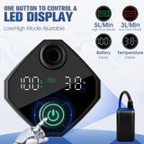 Portable Shower With Heater,6000Mah Battery Powered Portable Shower For Camping With 2000W Auto-Off Heater,Portable Heated Shower For Camping,Digital Power&Temperature Display For Hiking (Black)