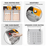 Electric Deep Fryer 20L/21QT Stainless Steel Large Capacity Commercial Fryer with Basket, 3400W 110V Countertop Deep Fryer for Home Kitchen and Restaurant Use withTemperature Control