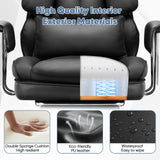 Home Office Desk Executive Chair - Ergonomic Big Tall High Back with Footrest & Lumbar Support