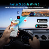 KCV 4K Mirror Dash Cam for Ford Mustang 2015-2023, Front 4K + Rear 1080P Camera, Integrated Replacement OEM Look, Plug & Play, Includes Free 64GB Card