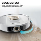 Shark Stratos 2-in-1 Robot Vacuum & Mop with 25+ Hands-Free Features & NeverTouch Self-Cleaning Base, Precision Mapping, Autolift Technology, HEPA Filtration, Edge Detect, White, RV2720ZE