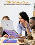 Adjustable Laptop Stand for Desk-360° Rotating Foldable Laptop Holder Ergonomic Laptop Riser for MacBook