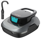(2026 Upgrade) Aiper Cordless Robotic Pool Cleaner, Dual-Cleaning Modes with 1820GPH Suction, 100-Min Runtime, Pool Vacuum for Above Ground Pools up to 860 Sq.ft, Charcoal & Cyan