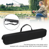 Jwthee Travel Fishing Rod Case Hard Shell, Fishing Pole Carrying Case for Travel Fishing Rod Bag Carrier Case Fishing Pole Travel Case with Shoulder Strap for Fishing Tools