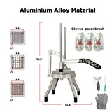 Upgrade Fruit Vegetable Cutter Stainless Vegetable Chopper, French Fry Cutter, Stainless Onion Dicer for Tomato Peppers Mushroom with 3 Replacement Blade Havulhua