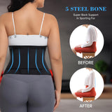 Wlitri Waist Trainer Belt Waist Cincher Trimmer Ab Belt Tummy Control Body Shaper with Triple Wrap Women and Men Black M
