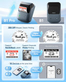 NIIMBOT B1 Pro 300 DPI Label Maker with Red & Black Printing, Blue