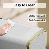 8L/2.1 Gallon Small Bathroom Trash Can with Lid, Swing-Top Rectangular Waste Bin