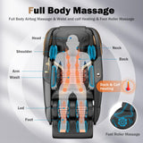Massage Chair Full Body, Zero Gravity SL-Track Shiatsu Massage Recliner Chair with Body Scan, Airbags (U1-Black) Culanta