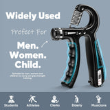 HiKeep Hand Grip Strengthener, Grip Strength Trainer - 2 Pack Adjustable Resistance 10-130 lbs Forearm Strengthener, Hand Exerciser for Muscle Building and Injury Recovery for Athletes (Black) HiKeep