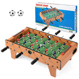 GYMAX Foosball Table, 27" Table Top Foosball with 2 Footballs, Mini Foosball Table for Kids Game Room, Family Night, Wooden