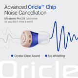 Oricle Standard 2.0 Hearing Aids for Seniors - Oricle Hearing Aids for Adults with Advanced Noise Cancellation - Easy Volume Control with Portable Charging Case