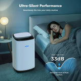 WHOY 120 Pints Dehumidifier for Basement up to 6,000 Sq. Ft, Smart App Control & Intelligent Humidistat, Large Capacity with Drain Hose, Ultra Quiet & Energy Efficient for Whole Home, Garage