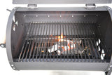 Boom Outdoor BBQ Charcoal Grill, Black Steel, Backyard Barbecue Cooking
