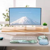 Laokiiy Ergonomic Mouse Pad Wrist Rest, 2 in 1 Keyboard Pad for Office