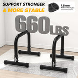 RELIFE REBUILD YOUR LIFE Push Up Bar,14in High Steel Parallettes Bars,Dip Station Strength Training At Home Gym Workout.Calisthenics Parallel for L-Sit,Handstands,Full Planche,Dips,Gymnastics. RELIFE REBUILD YOUR LIFE