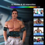 YDFAC AB Stimulator, AB stimulator Muscle Toner, ABS Stimulator Abdominal, for Abdomen, Arms, Legs. Fitness Belt KLT-07 Blue