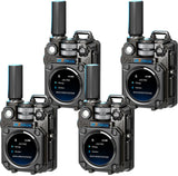 OMIZN M10 4G POC Walkie Talkie with SIM Card Included, Nationwide Push to Talk Radio with AES256 Encryption, AI Noise Reduction, SOS Alert for Business, Security & Warehouse Communication, 4 Pack