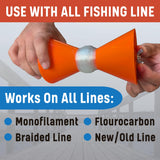VALUE PLUS Fishing Line Stripper for Fishing Reels - Quick Fishing Line Remover - Compatible with Most Drills - Easy to Use Fishing Line Stripping Tool