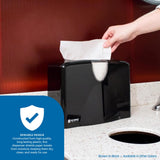San Jamar Countertop Paper Towel Dispenser Holds Multifold, C-Fold, Or Singlefold Towels for Bathroom, Restaurants, Cafes, Fast Food, Plastic, 9 X 12.25 X 6 Inches, Silver
