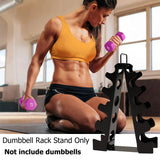 okugafit Dumbbell Rack Stand Only, 5 Tier Compact A-Frame Dumbbell Rack with Upgraded Handle, Weight Rack for Dumbbells, Dumbbell Rack for Home Gym Space (Not Included Dumbbells) okugafit