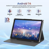 Android Tablet 2026 Latest Tablets, 10 inch Tablet (4+4)GB RAM 64GB ROM 1TB Expand