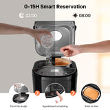Happybuy Bread Maker, 19-in-1 2LB Dough Machine, Nonstick Ceramic Pan Automatic Breadmaker with Gluten Free Setting, Whole Wheat Bread Making, Digital, Programmable, 3 Loaf Sizes, 3 Crust Colors