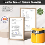 Nuwave Lux 13pc Forged Lightweight Nonstick Ceramic Cookware Set, PFAS-Free