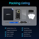 LAGENIO Rhino 1 Pro Android 16 Rugged Smartphone, 12000mAh Battery, 130dB Loudest Dual Stereo Speakers, 24GB+256GB 64MP Rear Camera 6.9" Tough Phone, Built-in 400 Lumens Camping Light, 4G/NFC/eSIM/OTG