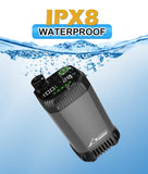 2026 Upgraded Portable Shower for Camping, Rechargeable Camping Shower with LED Display, 5 Gal Collapsible Bucket, 5 Adjustable Speeds, IPX8 Waterproof Portable Shower Kit for Hiking, Car, Pet, Travel