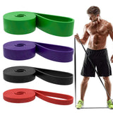 Resistance Bands, Pull Up Assist Bands - Workout Bands, Eexercise Bands for Working Out, Fitness, Training, Physical Therapy for Men Women - Dark Black