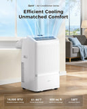 Portable Air Conditioners, 16000 BTU AC Cools up to 800 Sq Ft, Quiet 40 dB Free Stand Portable AC with Drainage-Free Cooling/Fan/Dehumidifier, Sleep Mode, APP&Remote Control, Installation Kit