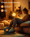 YOSUDA Under Desk Elliptical Electric,Ellipse Leg Exerciser for Seniors,Fully Assembled Seated Pedal Exerciser with Remote Control with Free Footstraps & 10 Adjustable Speeds YOSUDA