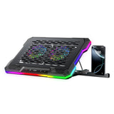 ChillCore 2 Detachable Fans RGB Gaming Laptop Cooling Pad, Rapid Cooling for 15.6-19.3" Laptops, Variable Speed Control, 8 Adjustable Heights - K6 RGB
