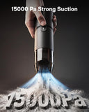 HOTO Handheld Vacuum Cleaner Cordless, Desk Vacuum Cleaner Compressed Electric Air Duster 15000Pa Suction, 4-in-1 Portable Vortex Vacuum Dust Buster Air Blower for Computer, Keyboard, Coffee Grounds