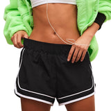 Jepuleaf Women's Athletic Shorts Mid-Rise Running Workout Shorts with Liner Casual Sport Dolphin Shorts