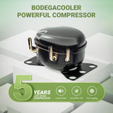 BODEGACOOLER 12 Volt Car Refrigerator, 34.1 Quart Car Fridge Dual Zone, 12V Portable Freezer APP Control, RV Car Cooler -4℉-68℉