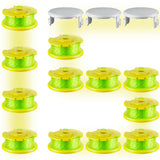 15 Pcs AC80RL3 Replacement Trimmer String for Ryobi One Plus+, 0.080″ Diameter String Trimmer Refll and AC14HCA Cover Cap Compatible with Ryobi 18v, 24v, and 40v Cordless Trimmers(12 Spools+3 Caps)