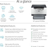 HP Laserjet M209dw Wireless Black & White Laser Printer, Single-Function, Print